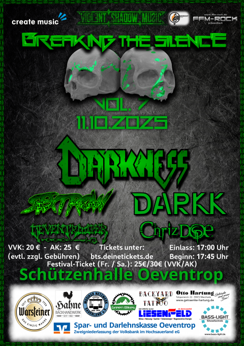 Plakat Samstag Copyright: violent-shadow-music